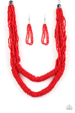 Load image into Gallery viewer, Paparazzi ♥ Right As RAINFOREST - Red ♥ Necklace