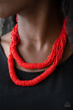 Load image into Gallery viewer, Paparazzi ♥ Right As RAINFOREST - Red ♥ Necklace