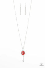 Load image into Gallery viewer, Paparazzi ♥ Key Keepsake - Red ♥ Necklace