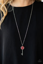 Load image into Gallery viewer, Paparazzi ♥ Key Keepsake - Red ♥ Necklace