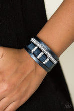 Load image into Gallery viewer, FAME Night Paparazzi Bracelet - Blue
