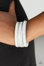 Load image into Gallery viewer, Dangerously Drama Queen Paparazzi Urban Bracelet - White