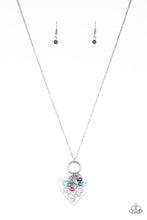 Load image into Gallery viewer, Romeo Romance Paparazzi Heart Necklace - Multi