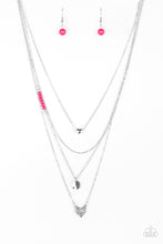 Load image into Gallery viewer, Gypsy Heart Paparazzi Necklace - Pink