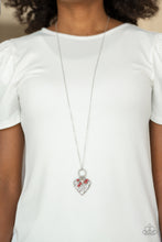 Load image into Gallery viewer, Romeo Romance Paparazzi Heart Necklace - Red