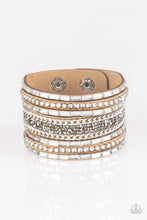 Load image into Gallery viewer, Rhinestone Rumble Paparazzi Urban Bracelet - Brown