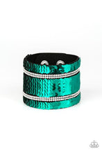 Load image into Gallery viewer, MERMAID Service Paparazzi Flip Sequin Urban Bracelet - Green