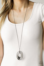 Load image into Gallery viewer, Dizzying Decor Paparazzi Necklace - Black Gunmetal