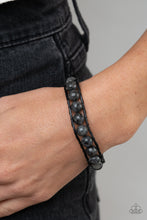 Load image into Gallery viewer, Homespun Stones Paparazzi Bracelet - Black