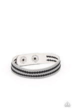Load image into Gallery viewer, Show The Way Paparazzi Urban Leather Bracelet  - Silver