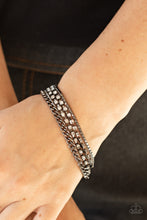 Load image into Gallery viewer, Brilliantly Beaming Paparazzi Bracelet - Black - Gunmetal