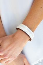 Load image into Gallery viewer, Country Craft Time Paparazzi Leather Urban Bracelet - Red - White