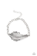 Load image into Gallery viewer, Rustic Roost Paparazzi Feather Bracelet - Silver