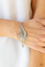 Load image into Gallery viewer, Rustic Roost Paparazzi Feather Bracelet - Silver