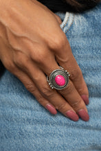 Load image into Gallery viewer, BADLANDS To The Bone Paparazzi Ring - Pink - Cracked Stone
