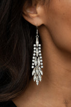 Load image into Gallery viewer, Crown Heiress Paparazzi Earring - White