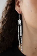 Load image into Gallery viewer, Defined Dazzle Paparazzi Earring - White