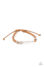 Load image into Gallery viewer, To Live, To Learn, To Love Paparazzi Inspirational Urban Bracelet - Brown