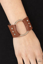 Load image into Gallery viewer, Moto Mayhem Paparazzi Leather Urban Bracelet - Brown