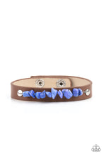 Load image into Gallery viewer, Pebble Paradise Paparazzi Leather Bracelet - Blue