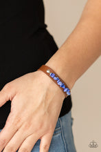 Load image into Gallery viewer, Pebble Paradise Paparazzi Leather Bracelet - Blue