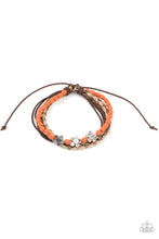 Load image into Gallery viewer, Raffia Remix Paparazzi Urban Bracelet - Orange