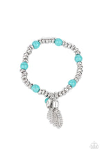 Load image into Gallery viewer, Whimsically Wanderlust Paparazzi Bracelet - Blue - Turquoise - Cracked Stone