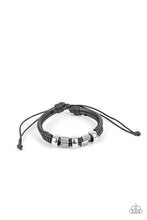 Load image into Gallery viewer, Urban Cattle Drive Paparazzi Leather Urban Bracelet - Black