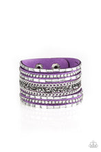 Load image into Gallery viewer, Rhinestone Rumble Paparazzi Urban Bracelet - Purple