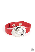 Load image into Gallery viewer, Pasadena Prairies Paparazzi Leather Bracelet - Red