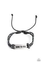 Load image into Gallery viewer, Dare to Fail Paparazzi Urban Inspirational Bracelet - Silver