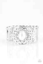 Load image into Gallery viewer, Mod Modest - White ♥ Ring
