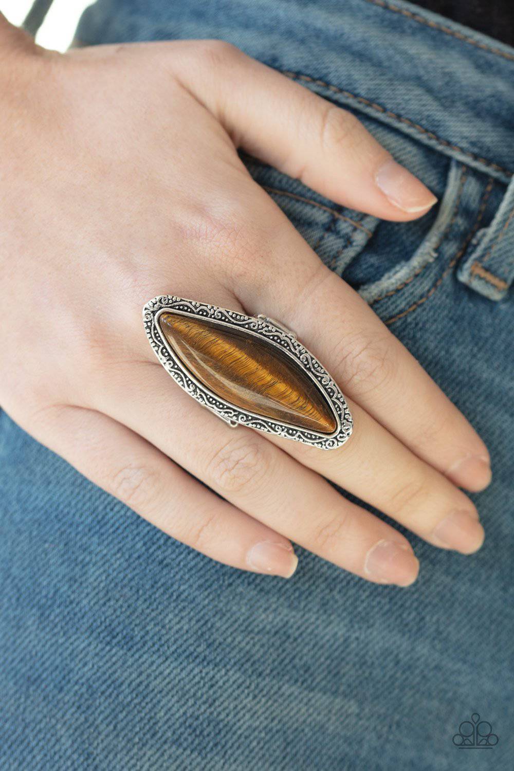 Mineral Mine - Brown ♥ Tiger's Eye Ring