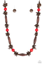 Load image into Gallery viewer, Paparazzi ♥ Cozumel Coast - Red ♥ Necklace
