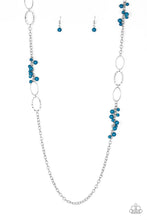 Load image into Gallery viewer, Flirty Foxtrot - Blue ♥ Necklace
