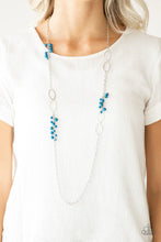 Load image into Gallery viewer, Flirty Foxtrot - Blue ♥ Necklace
