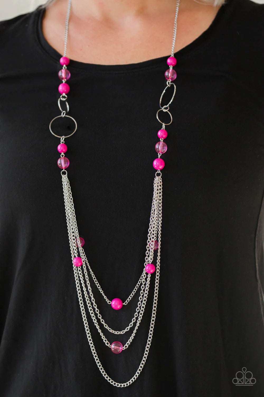 Bubbly Bright - Pink ♥ Necklace