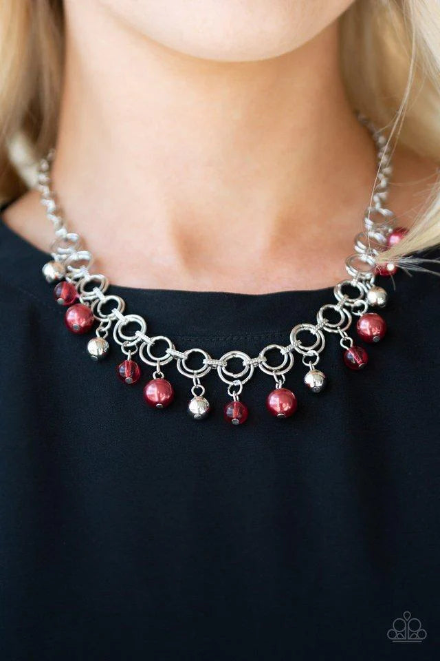 Fiercely Fancy - Red ♥ Necklace