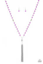Load image into Gallery viewer, Tassel Takeover - Purple ♥ Necklace
