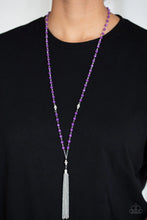 Load image into Gallery viewer, Tassel Takeover - Purple ♥ Necklace
