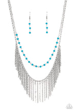 Load image into Gallery viewer, Fierce In Fringe - Blue ♥ Necklace
