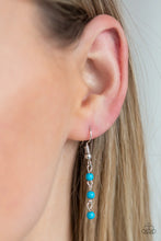 Load image into Gallery viewer, Fierce In Fringe - Blue ♥ Necklace
