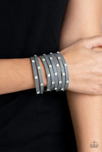 Load image into Gallery viewer, Paparazzi ♥ Sass Squad - Silver ♥ Leather Urban Bracelet
