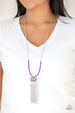 Load image into Gallery viewer, Mayan Masquerade - Purple ♥ Necklace
