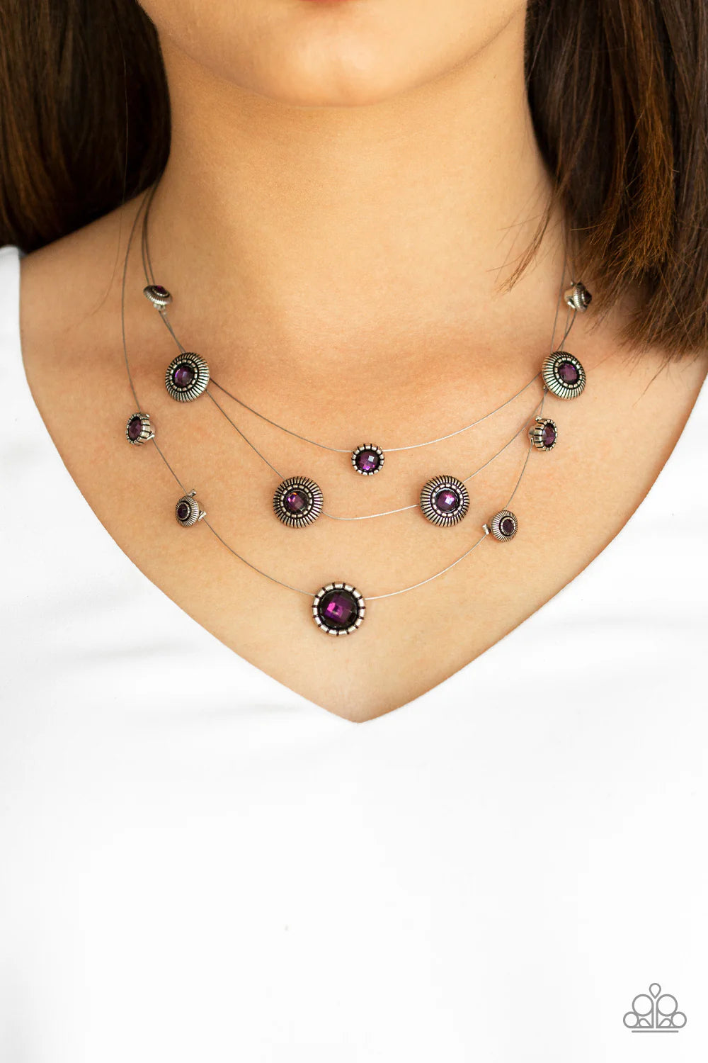 SHEER Thing! - Purple ♥ Necklace