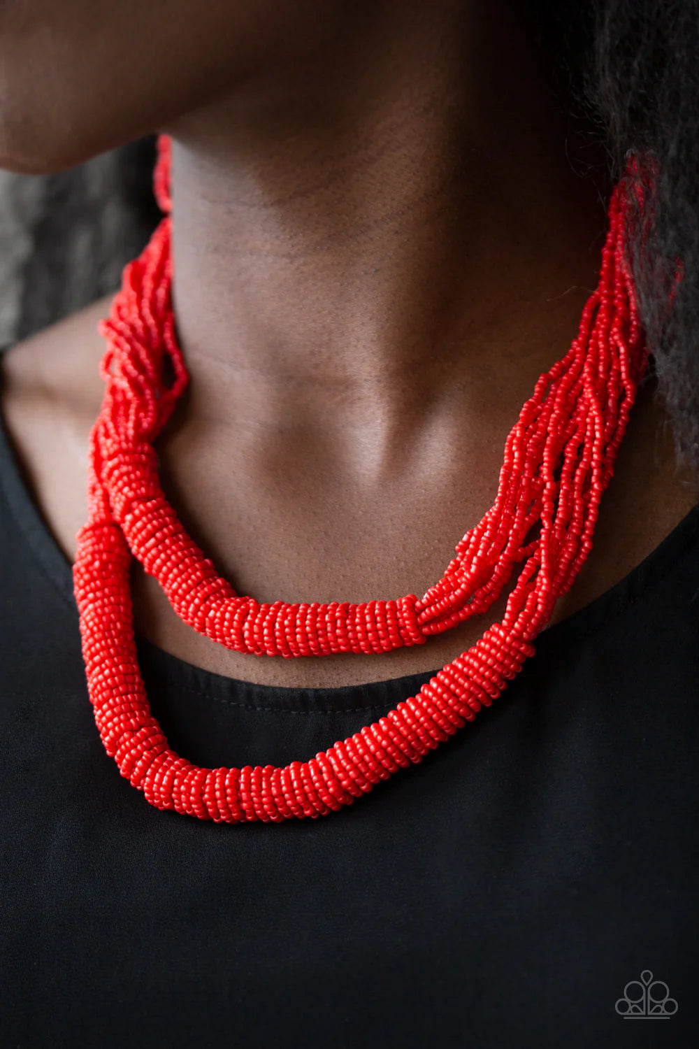 Paparazzi ♥ Right As RAINFOREST - Red ♥ Necklace