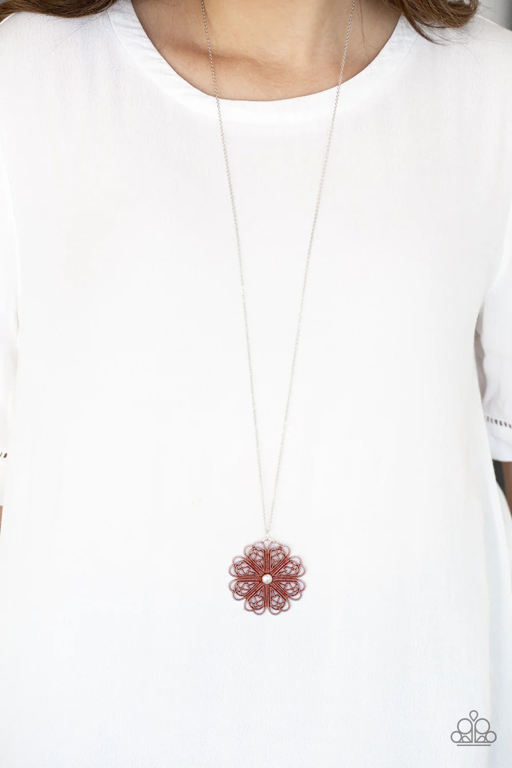 Paparazzi ♥ Spin Your PINWHEELS - Red ♥ Necklace
