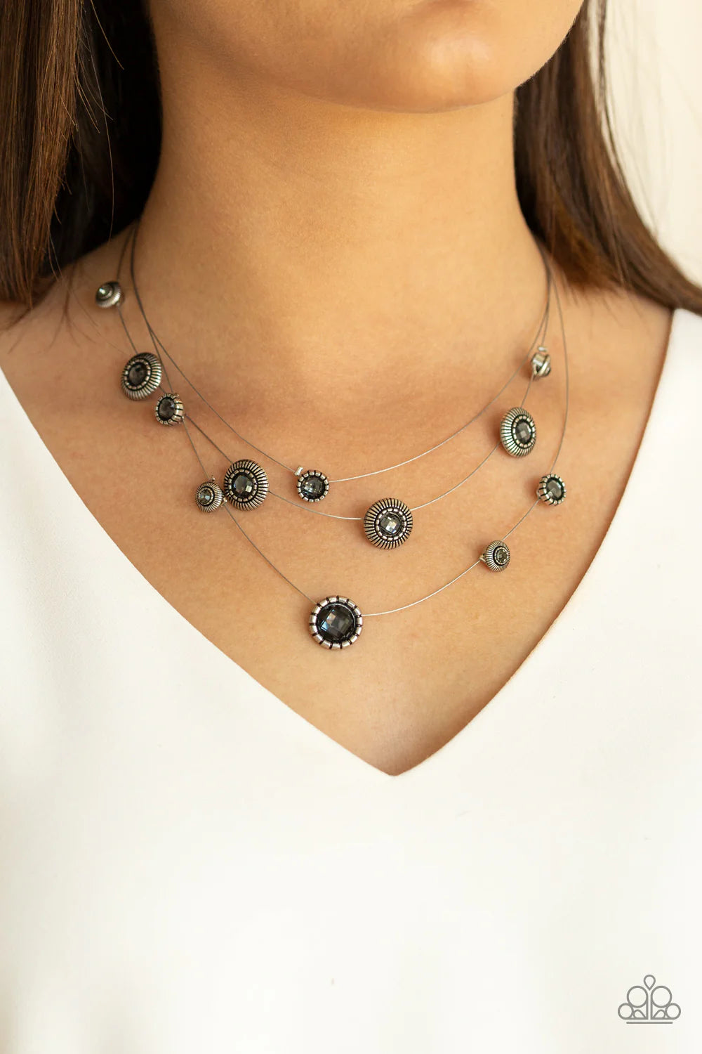SHEER Thing! - Silver ♥ Necklace