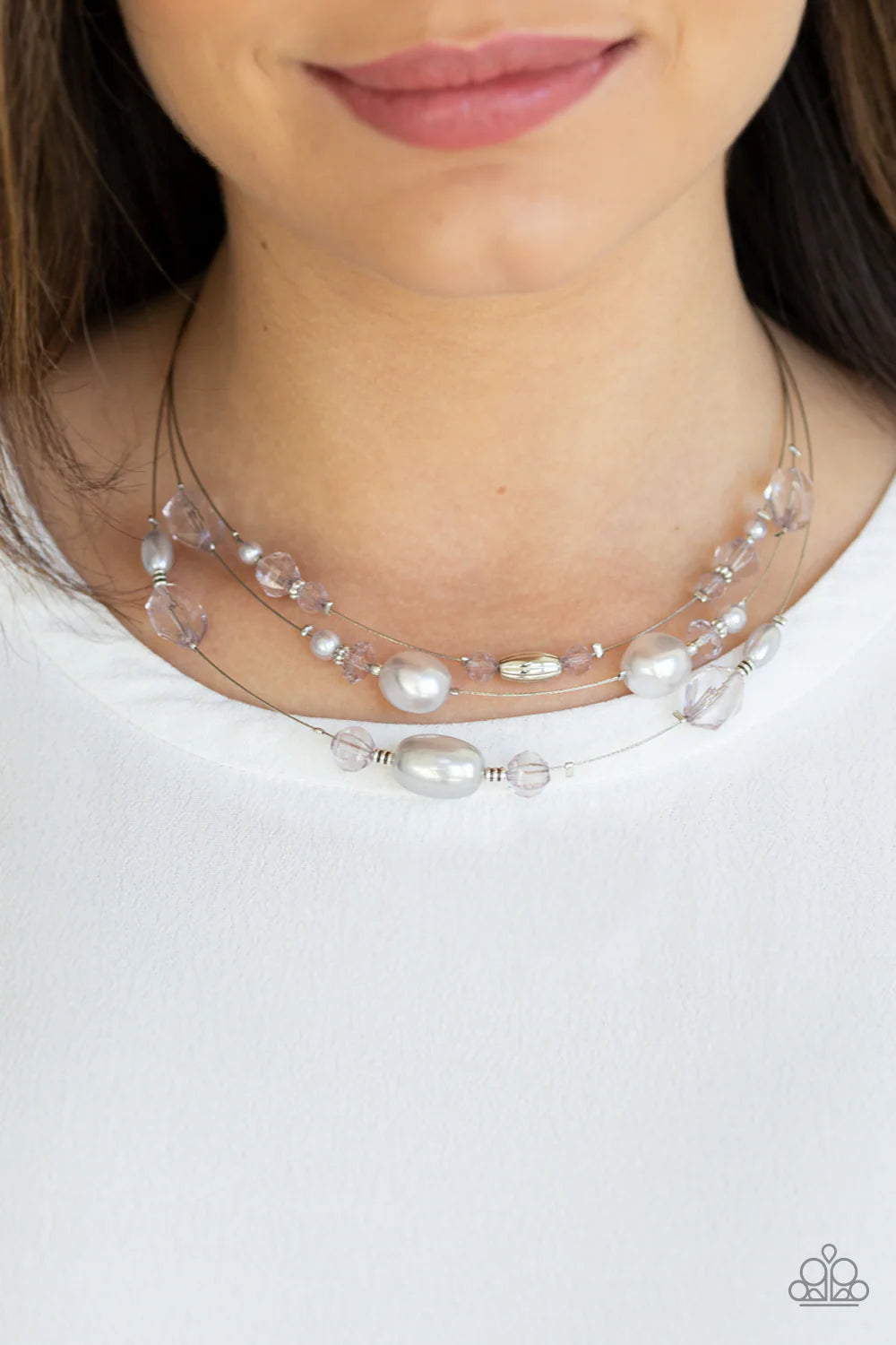 Paparazzi ♥ Pacific Pageantry - Silver ♥ Necklace