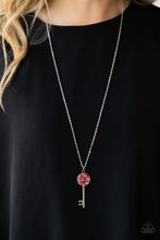 Load image into Gallery viewer, Paparazzi ♥ Key Keepsake - Red ♥ Necklace
